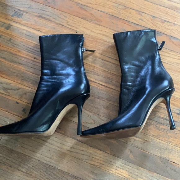 Jimmy Choo Black Heeled Boots - Picture 2 of 7